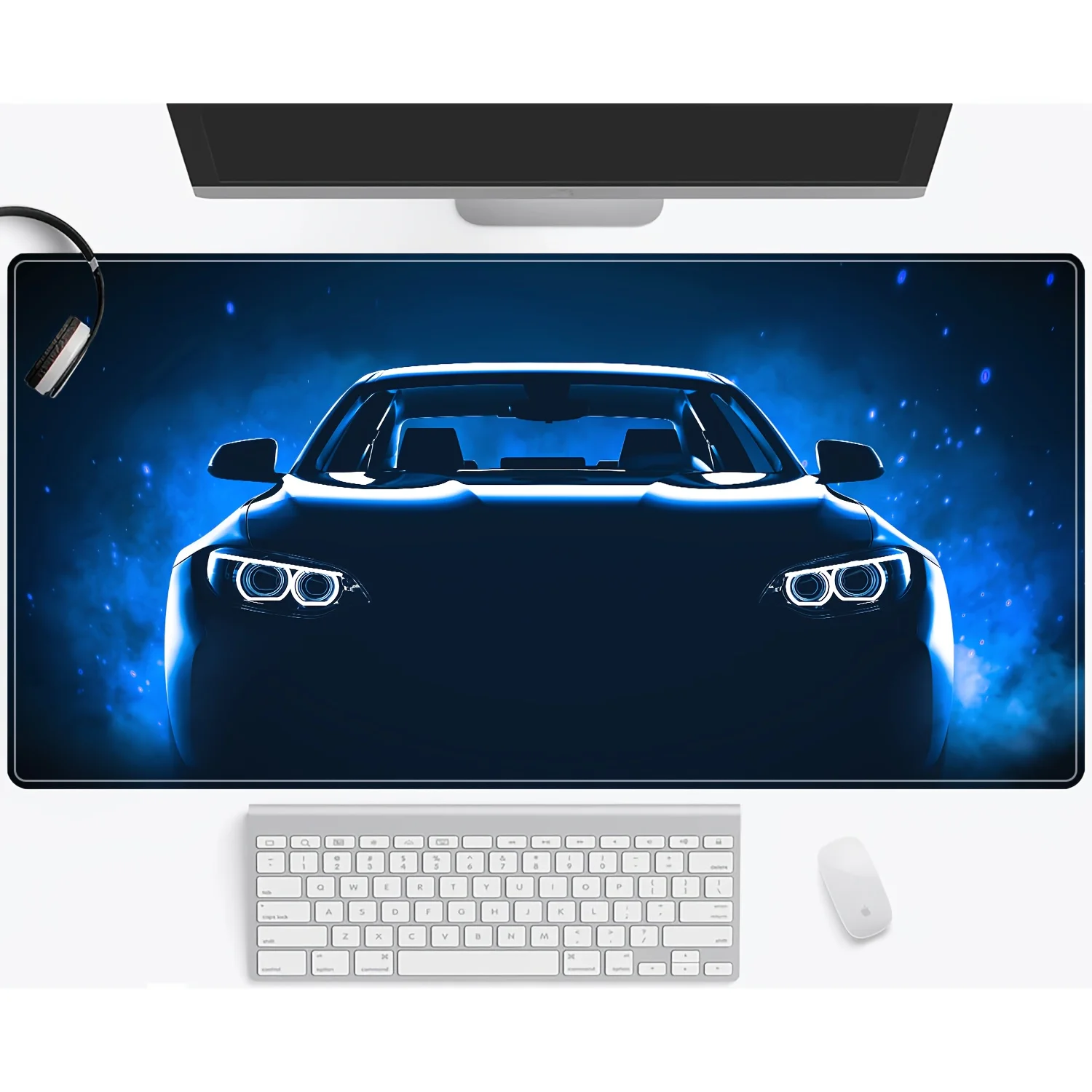 Large Cool Sport Car Mouse Pad 900x400MM Non-Slip Rubber Base Desk Mat E-sports for Office Desk Deskpad Mat Gaming Accessories