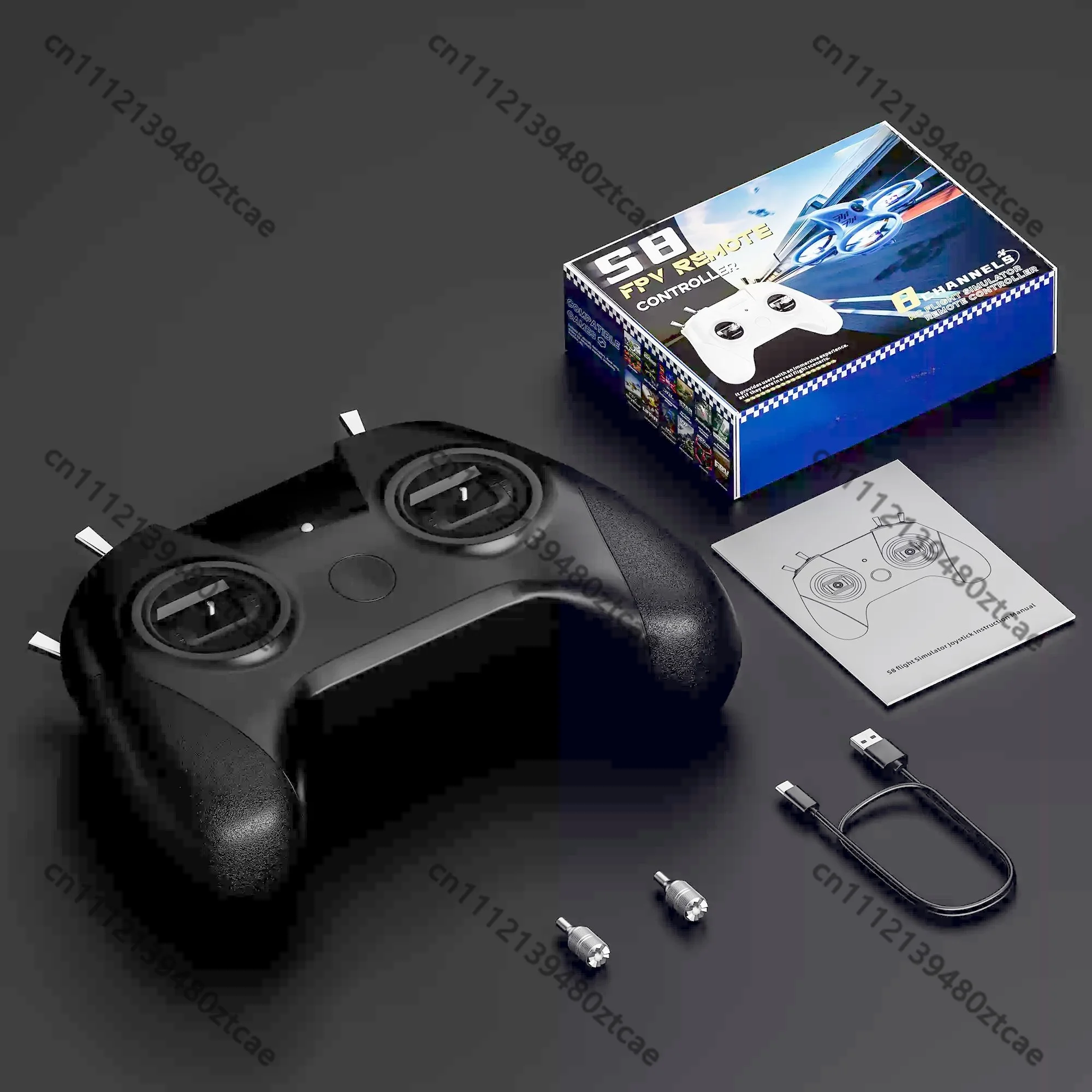 FPV Flight Simulator Controller Handle Dual Mode Left Right Throttle Drone Simulation Gaming Controller for PC