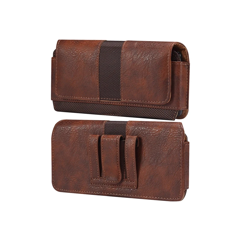 For iphone 17 16 15 14 13Pro Max Samsung S26 S25 S24 S23 Smart phone Case Belt Clip Holster Leather Bag Flip Cover Phone Pouch