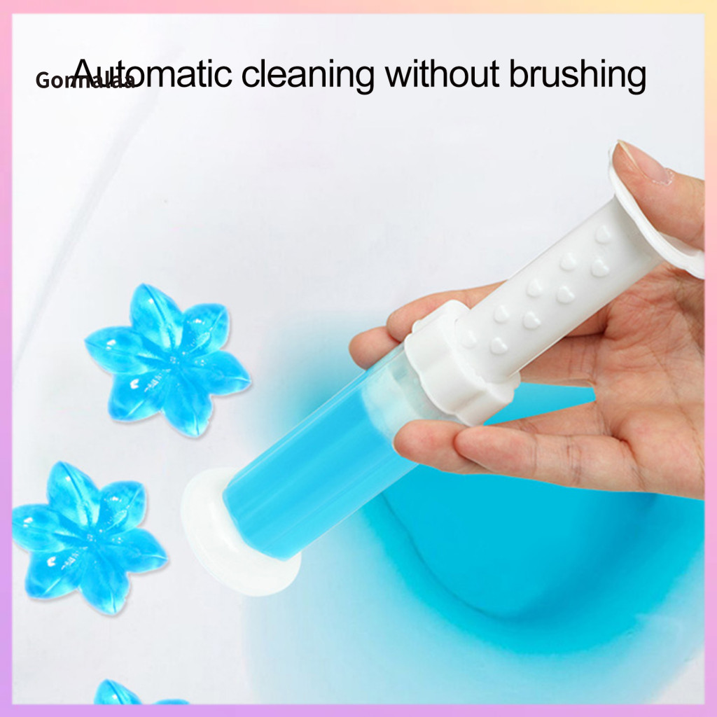 1/6 Pcs Long-lasting Gel Toilet Cleaner Automatic Adhesion Bathroom Sink Urinal Freshener Comfortable Scent Easy to Use