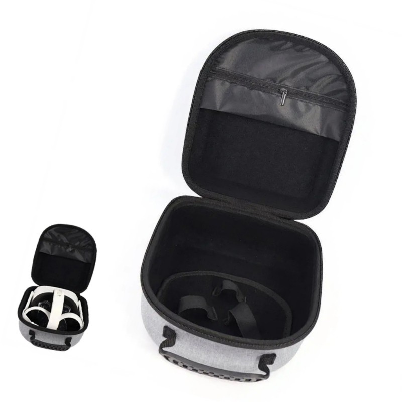 zzz Durabilidade Pano VR Fones De Ouvido Estojo De Viagem Interior Macio Para Quest3 3S 2 Bolsa De Vidro