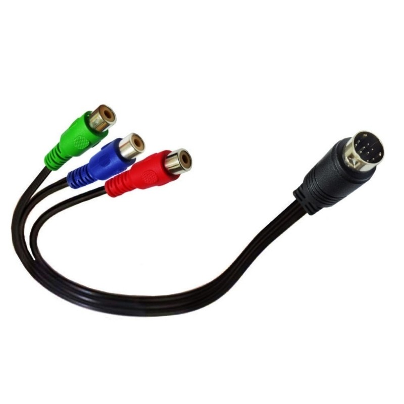 Estone 9Pin Para Vídeo Som Fêmea 3RCA Dispositivos Digitais Fio Cobre 30Cm