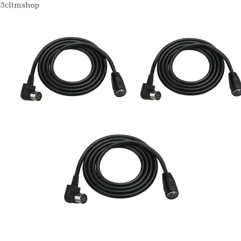 blg 90 Graus DIN 6Pin Macho Para Fêmea Cabo Adaptador Conversor 6Pin Som De Extensão De Dados Equipamentos Digitais