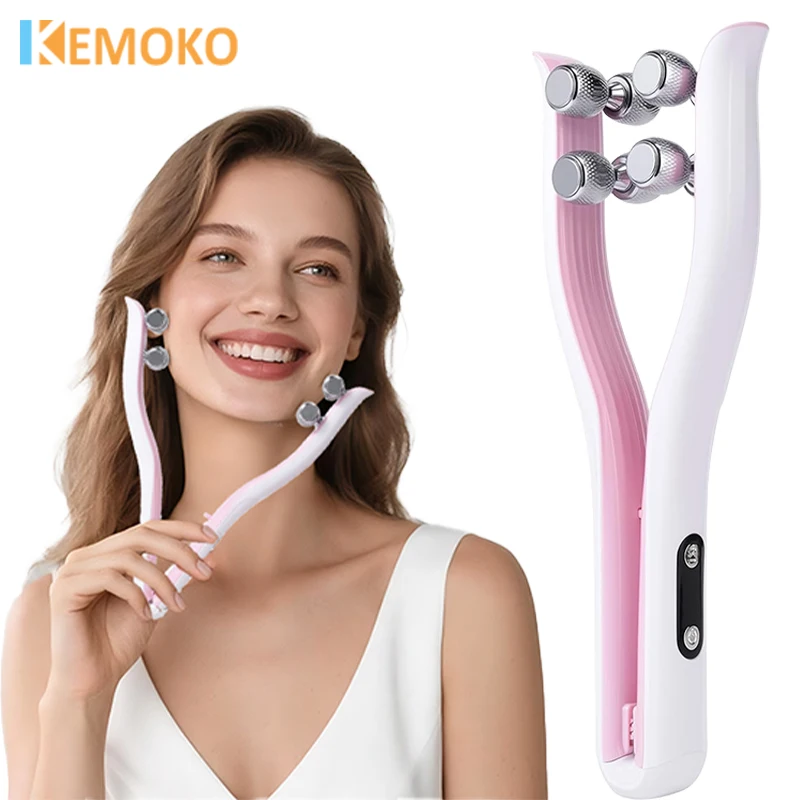 360 Rotating Face Lifting Roller Y Shape Massager Lifting Facial Massager Chin Lift Up Home Use Beauty Instrument Skin Care Tool