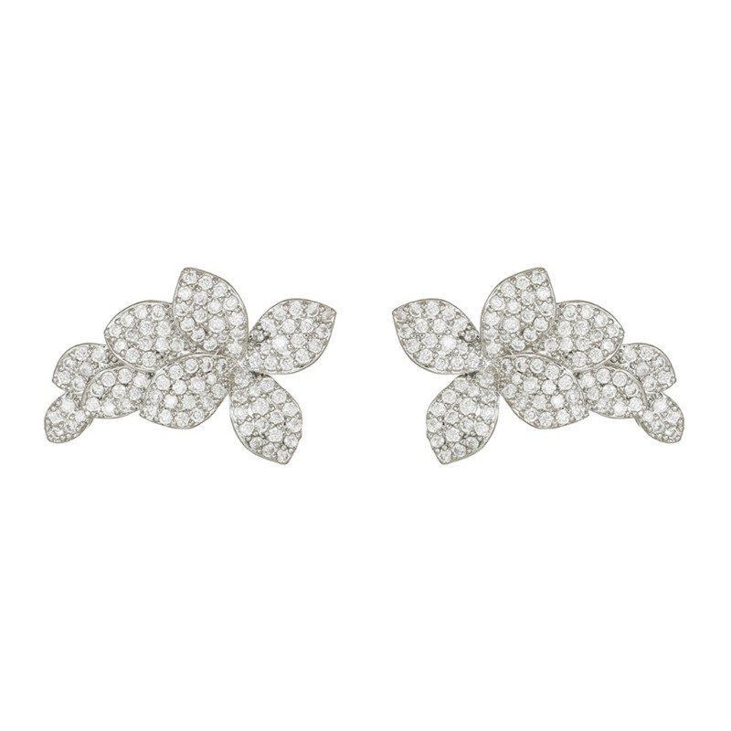 KOKO Secure Four Leaf Clovers Inspired Zircons Ear Clip Para FreeClip 1 2 Fones De Ouvido Decorativos