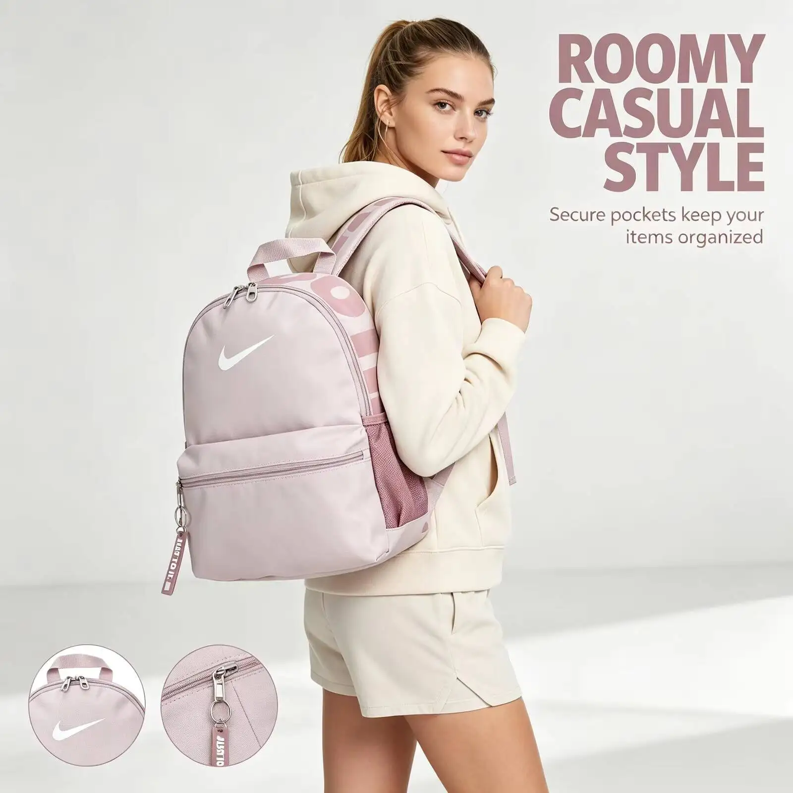 New Nike Men's And Women's Bags, Outdoor Travel, Trendy Fashion Backpacks, Student School Bags