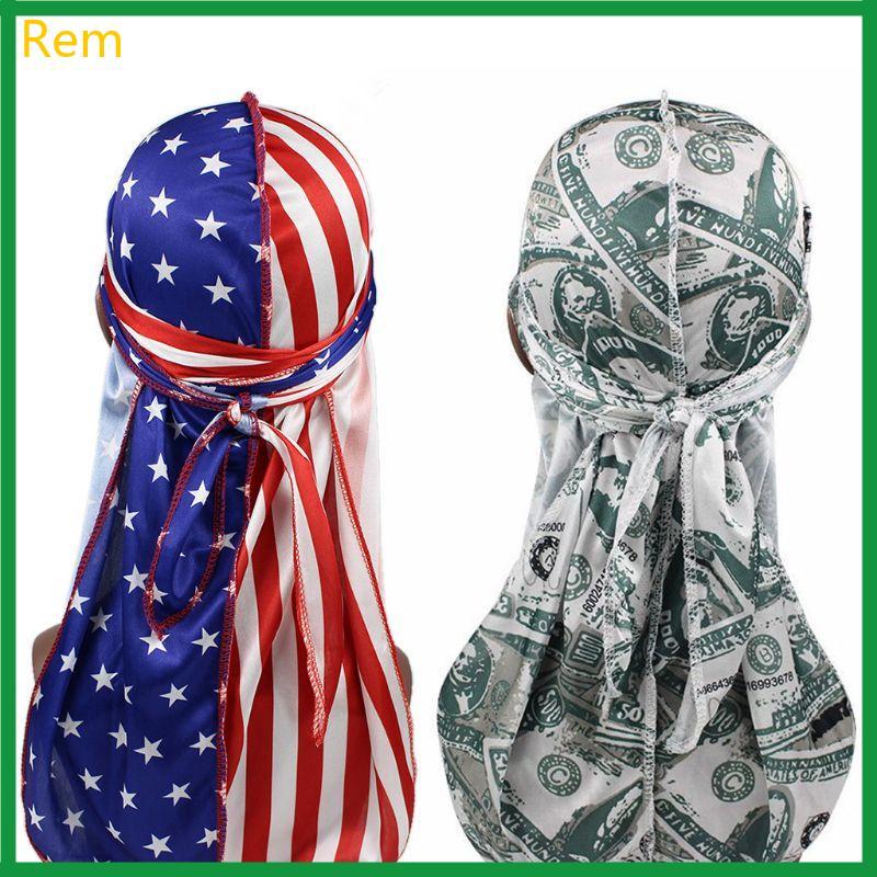 Rem Long Tail Strap Cap Skull Outdoor Head Wrap Para Homens E Cyc