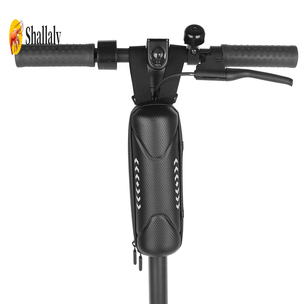 Electric Scooter Head Bag Cycling Handlebar Capacity Non-slip Bike Front Pouch with Hard Shell Eva Fastener Strap for Mt