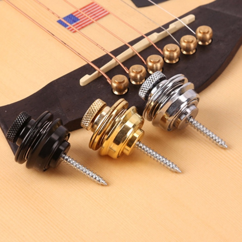 ONE Guitar Strap Lock Flat Round Head Security Straplock Button Fivela De Alça De Guitarra