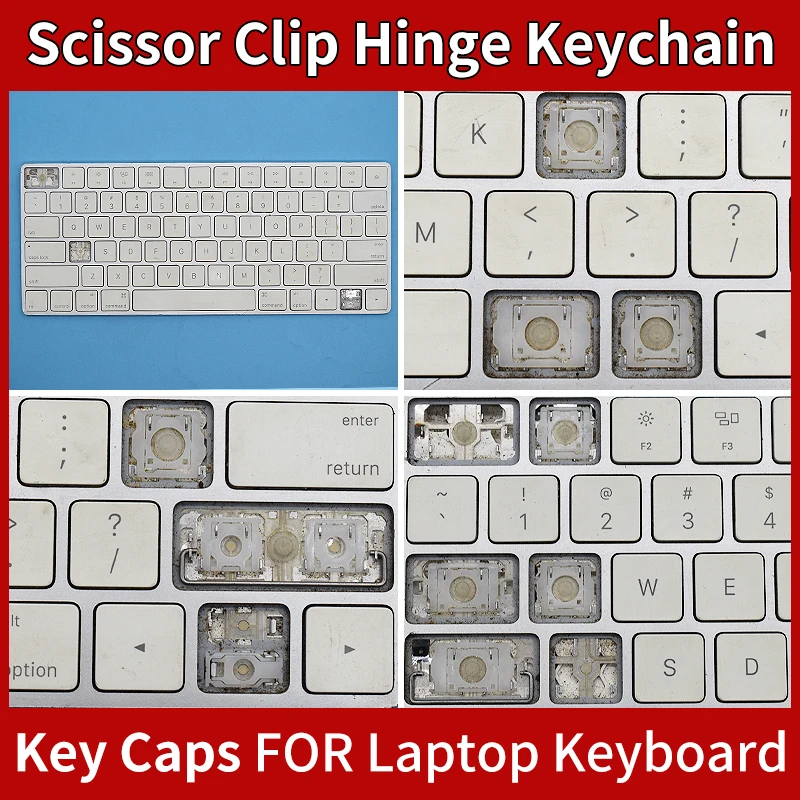 Replacement Keycap Key Cap &Scissor Clip&Hinge For Apple A1644 Magic 2 Bluetooth Keyboard KEY & Clips