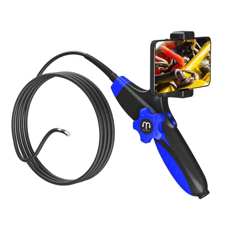 Wireless WiFi Industrial Endoscope 360 Degree Rotating Camera Articulating Borescope for iPhone