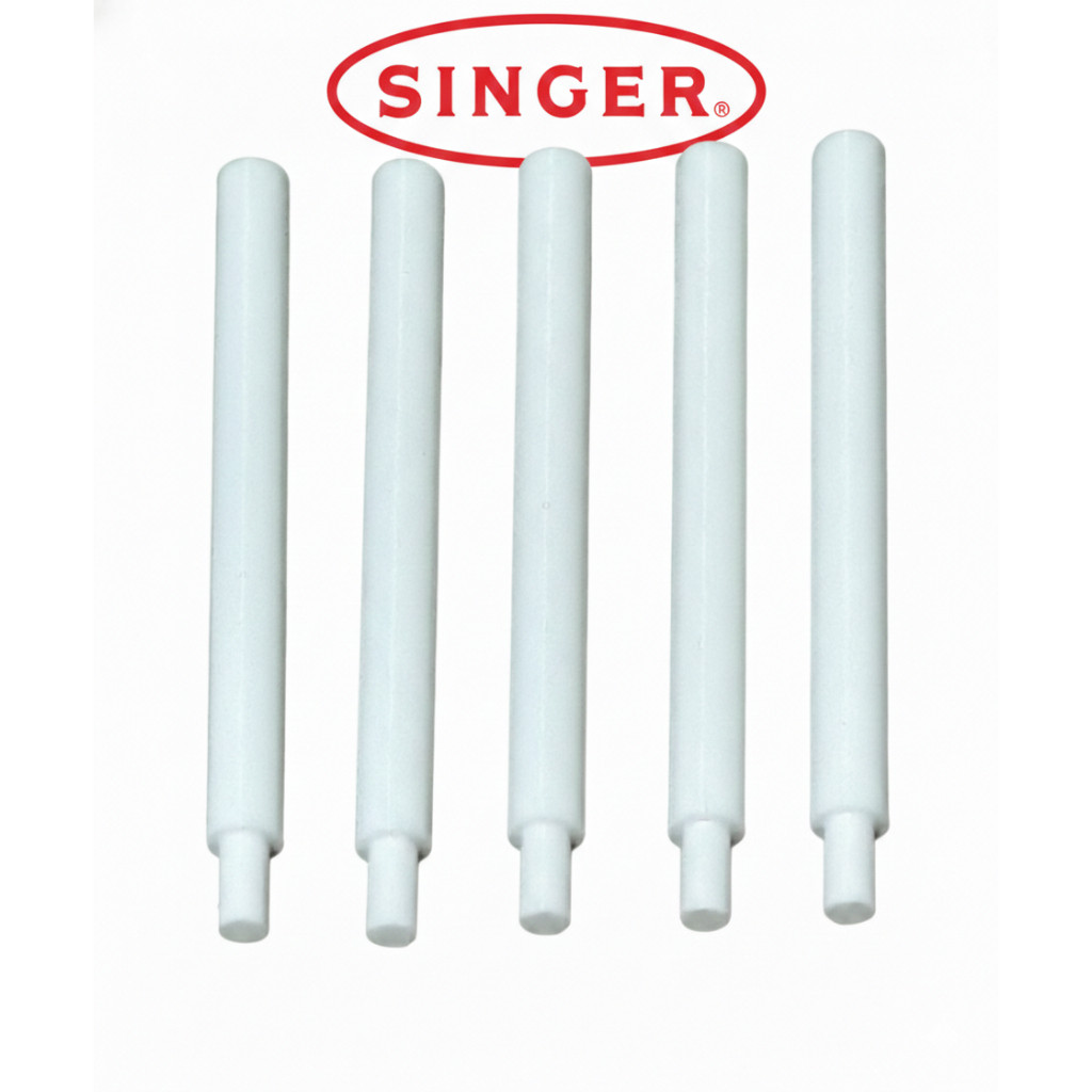 5 Pino Plastico Porta Retros Carretel Linha Singer Domestica Textil