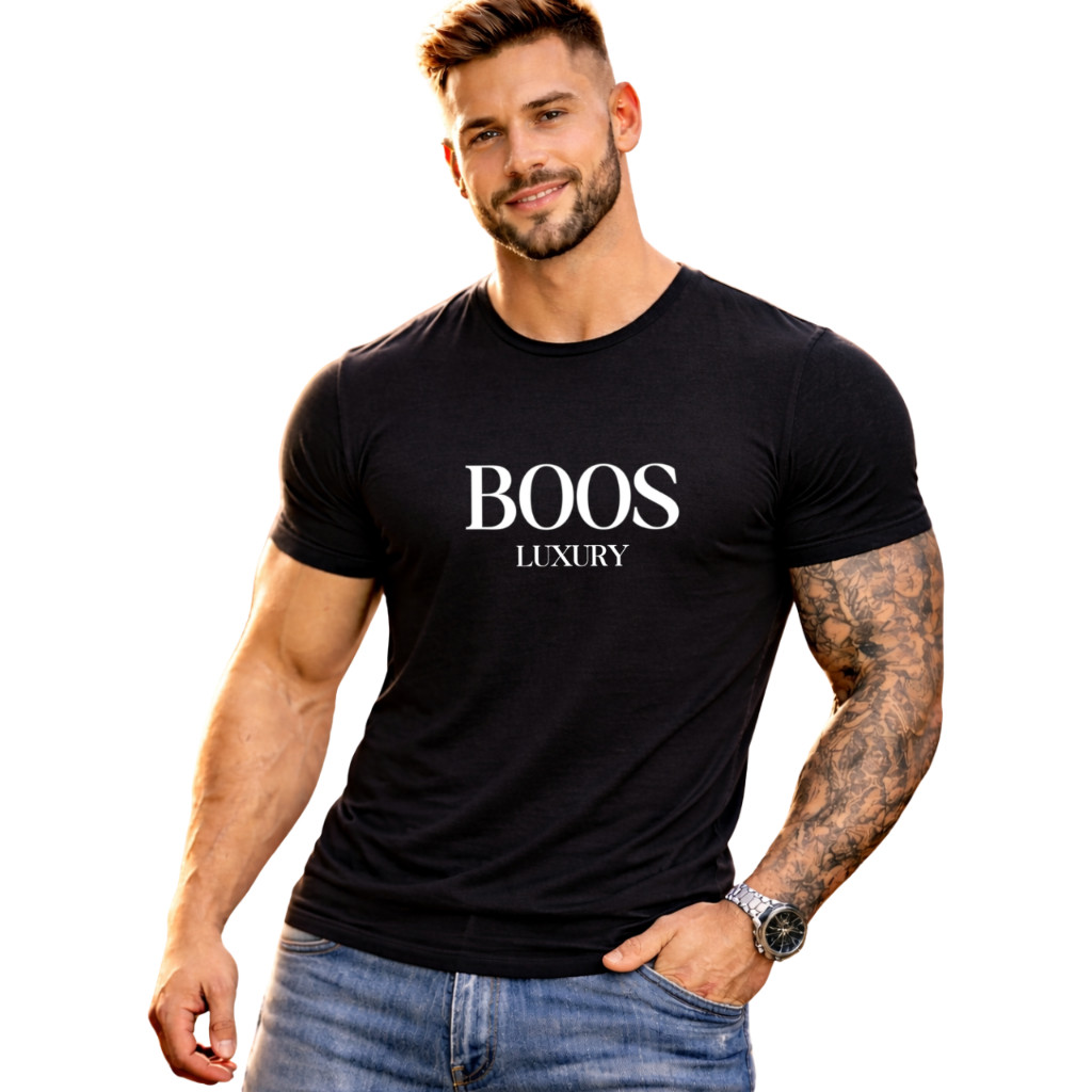 Camiseta Masculina B.s Luxury Camisa 100% Algodão Premium Tshirt Alta Qualidade