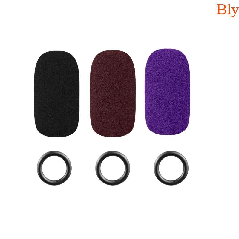 Bly Substituição Microfones Pára-Brisas Conjunto Para Aviação A10 Fone Ouvido Boom 4 Pçs Espuma 4 Anéis