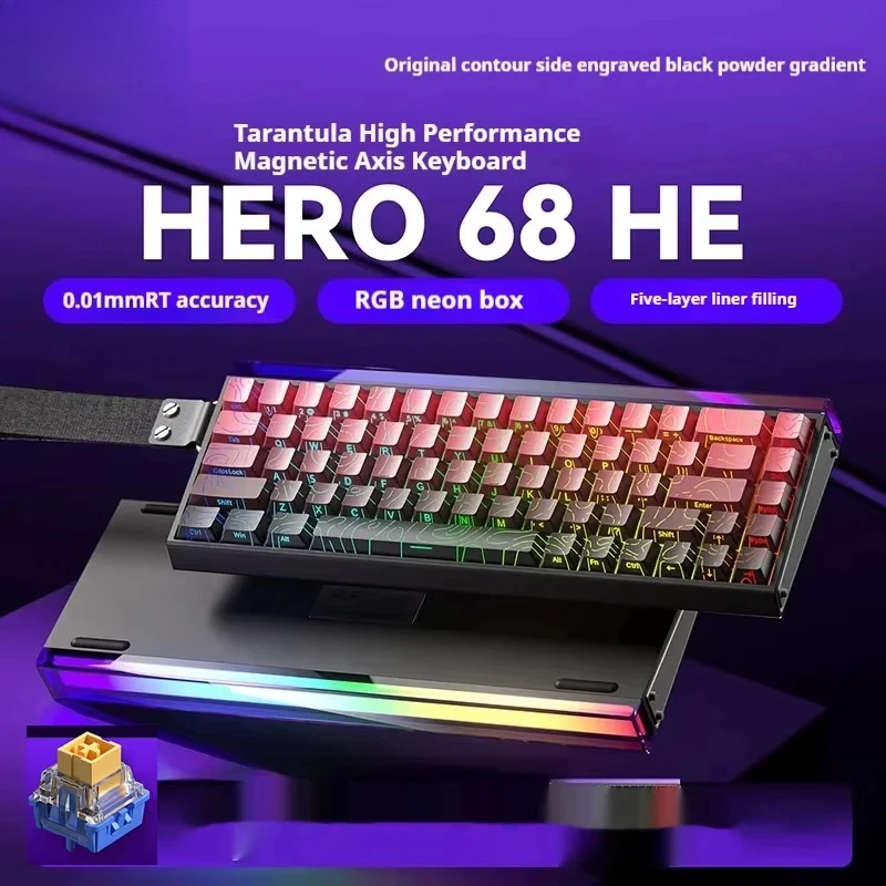Magnetic keyboard RGB lamp usb-c hot swappable electronic sports 8k gaming laptop mechanical keyboard low latency accessories