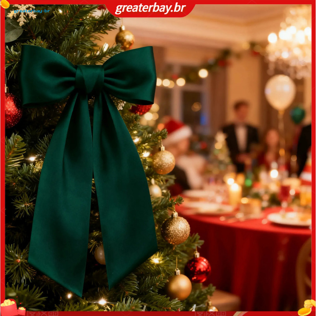 Decorative Solid Color Ribbon Garland for Curtains Party Gift Wrapping – Festive Indoor Outdoor Home Office Festival D