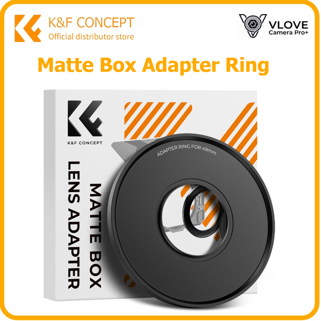 Anel Adaptador De Caixa Fosca Para Câmera K & F Concept 49 Mm/52/55/58/62 .