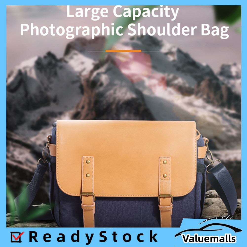 Valuemalls-br Bolsa de ombro para câmera K&F CONCEPT Mensageiro portátil à prova de choque para DSLR/SLR/espelho sem
