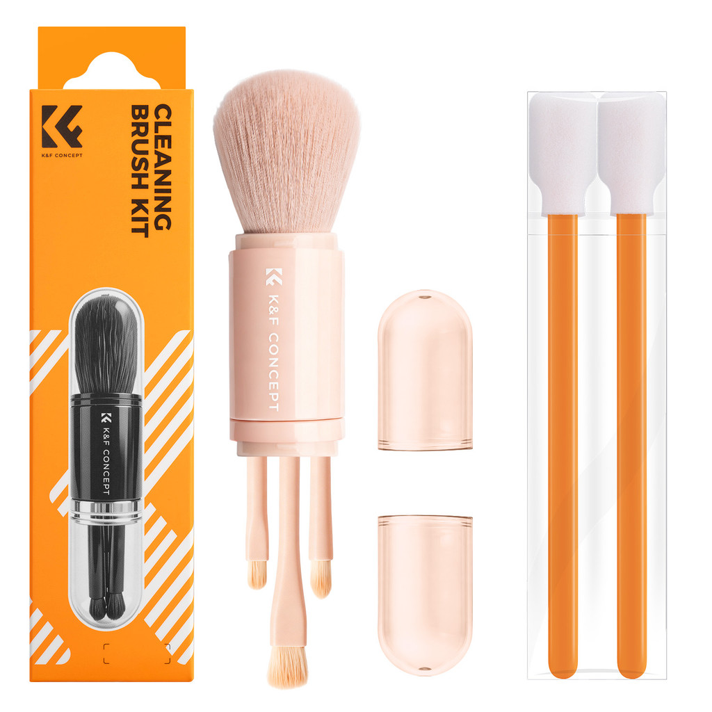 K & F CONCEPT 6 em 1 conjunto de escova de limpeza de câmera profissional atacado portátil escova de limpeza de tela de