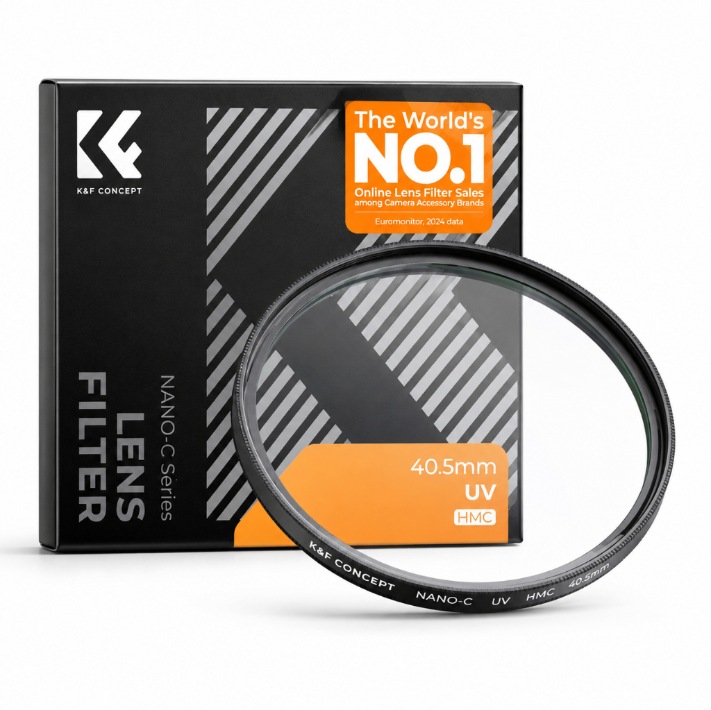 Filtro UV K&F Concept Nano-C HMC 40,5mm Slim Proteção para Lente de Câmera