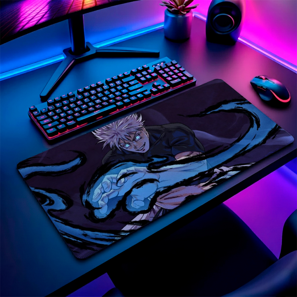 Mouse Pad Gamer Anime Cartoon Tapete para Mesa de Computador Deslizamento Rapido Acabamento Premium