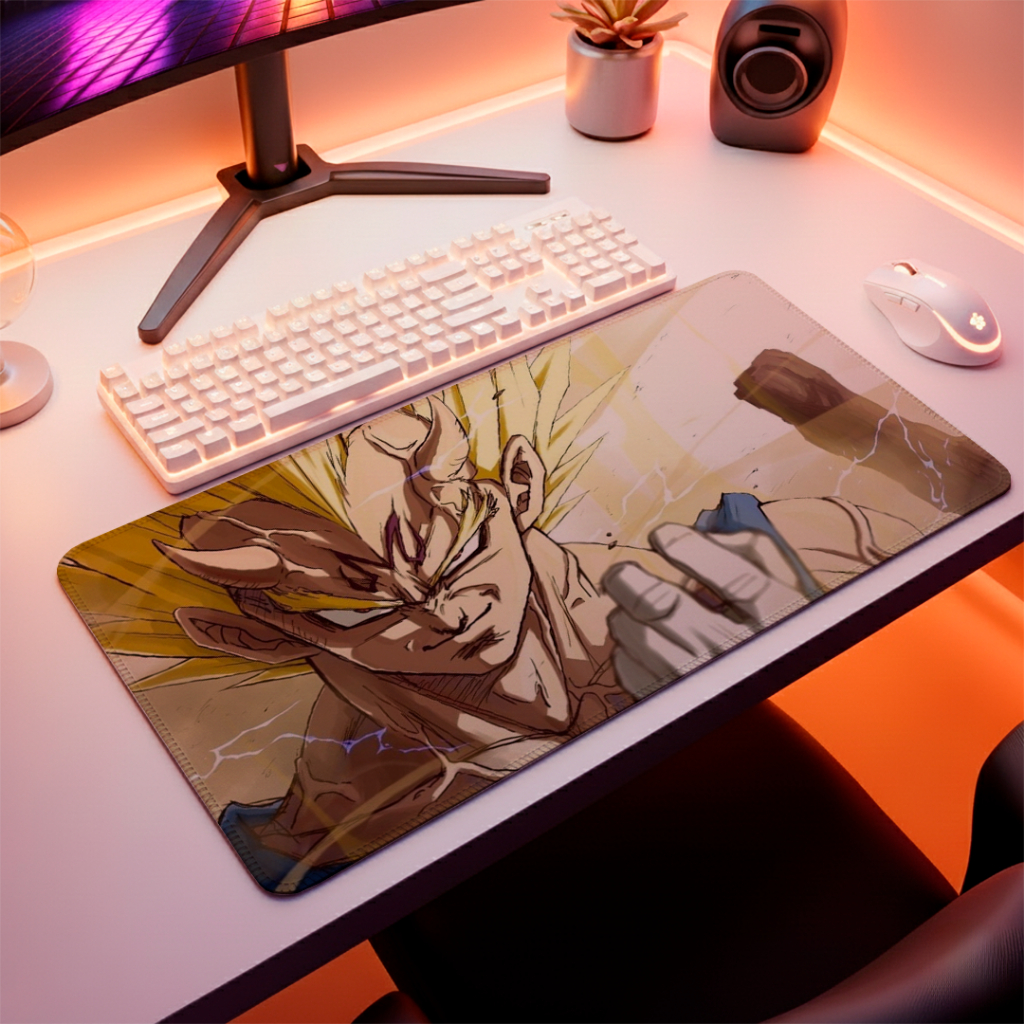 Mouse Pad Gamer Estiloso Deslizamento Rapido Liso Anime Cartoon Acabamento Premium Bordas Costuradas