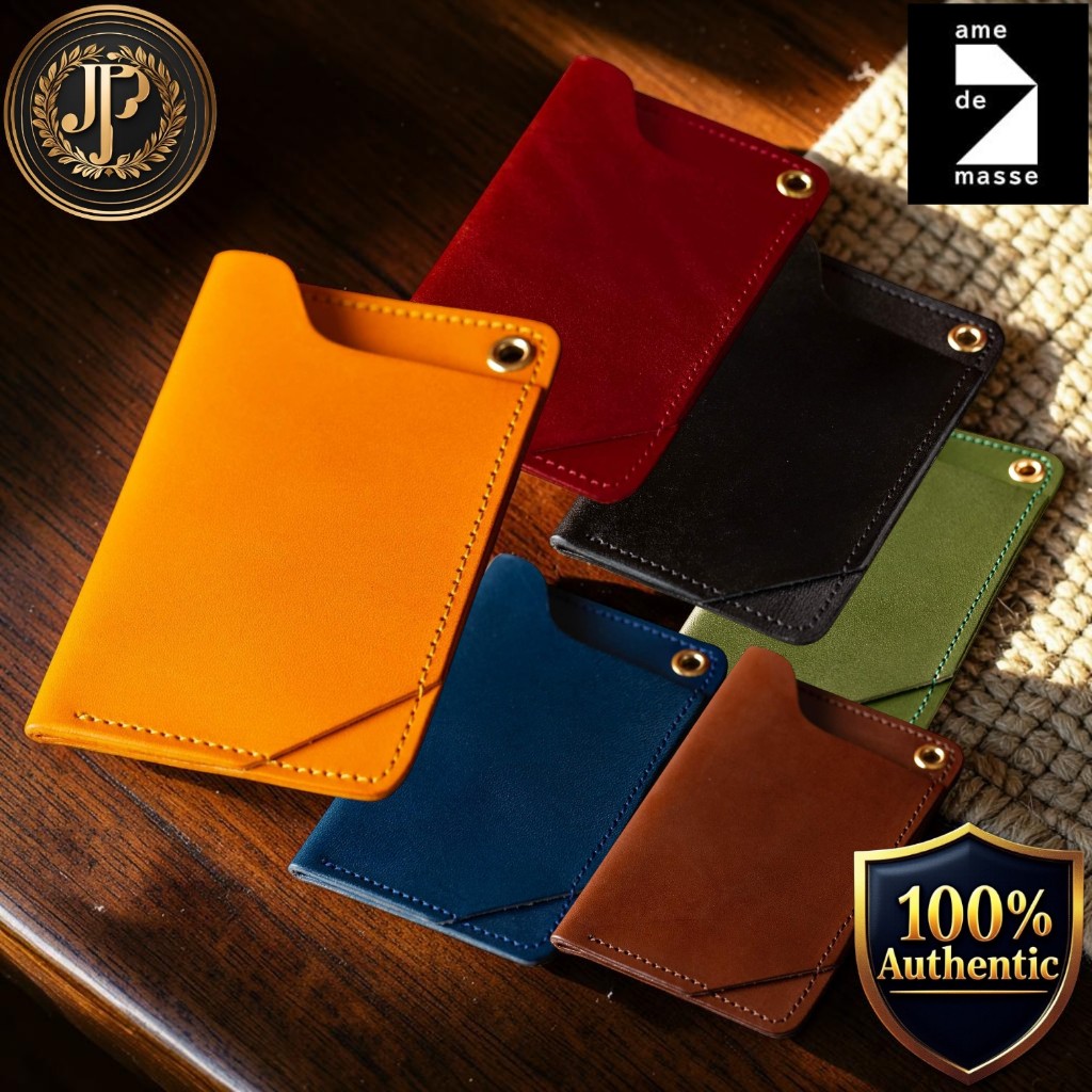 [Am de Mas] CC-002 Men’s Card Case, Handmade Genuine Tochigi Leather IC Card/Pass Holder