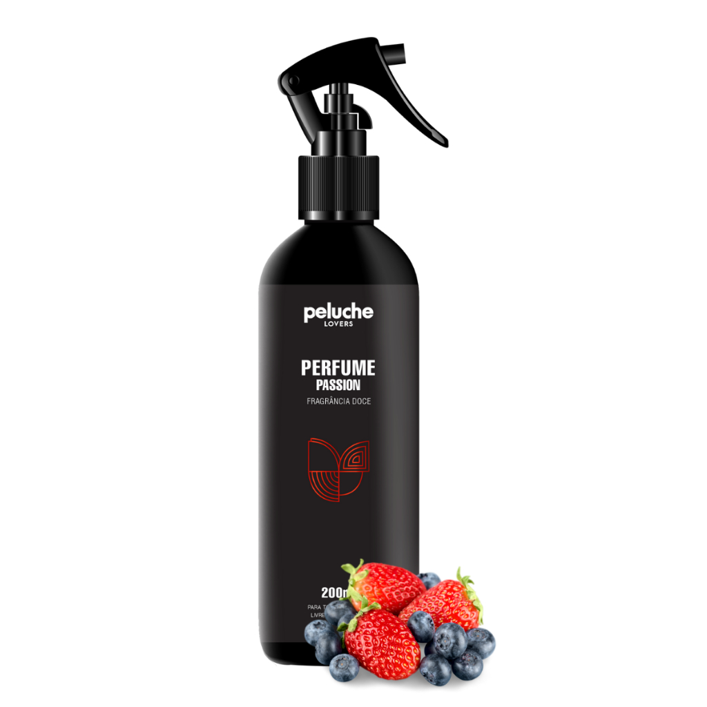 Perfume Pet Passion 200ml Peluche Colônia para Cães e Gatos Fragrância Marcante