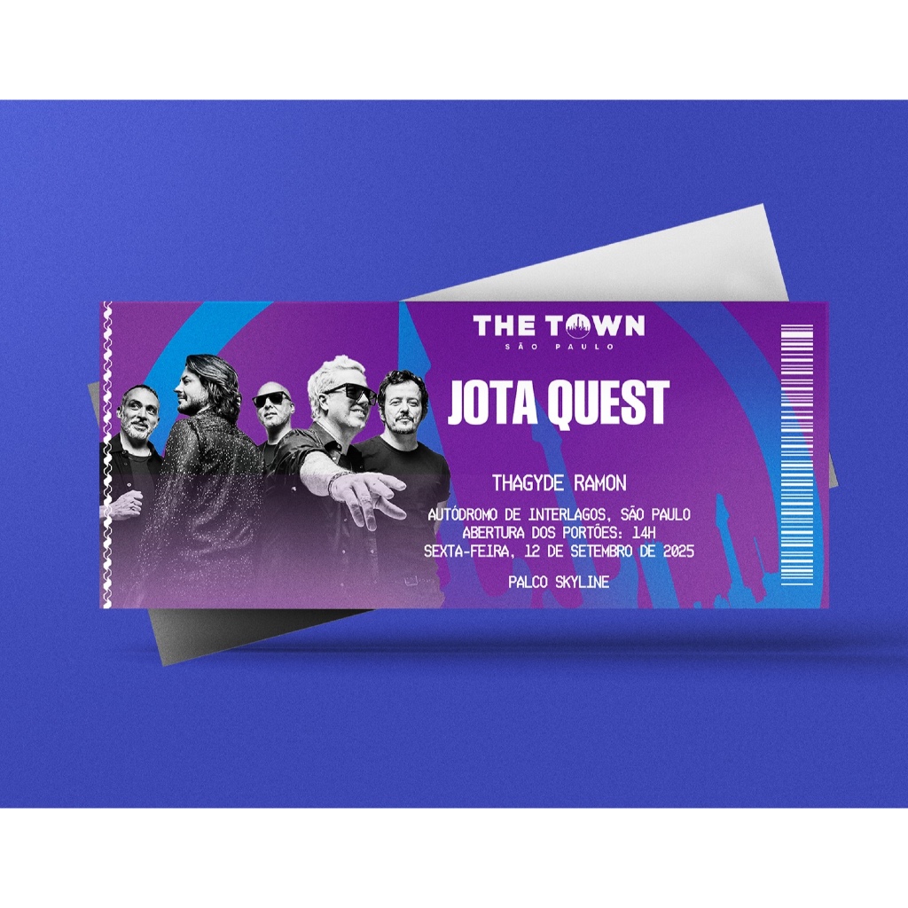 Ingresso Holográfico Personalizado Jota Quest - The Town 2025