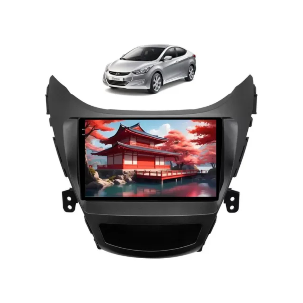 Central Multimídia Android Carplay Hyundai Elantra 2012 9pol