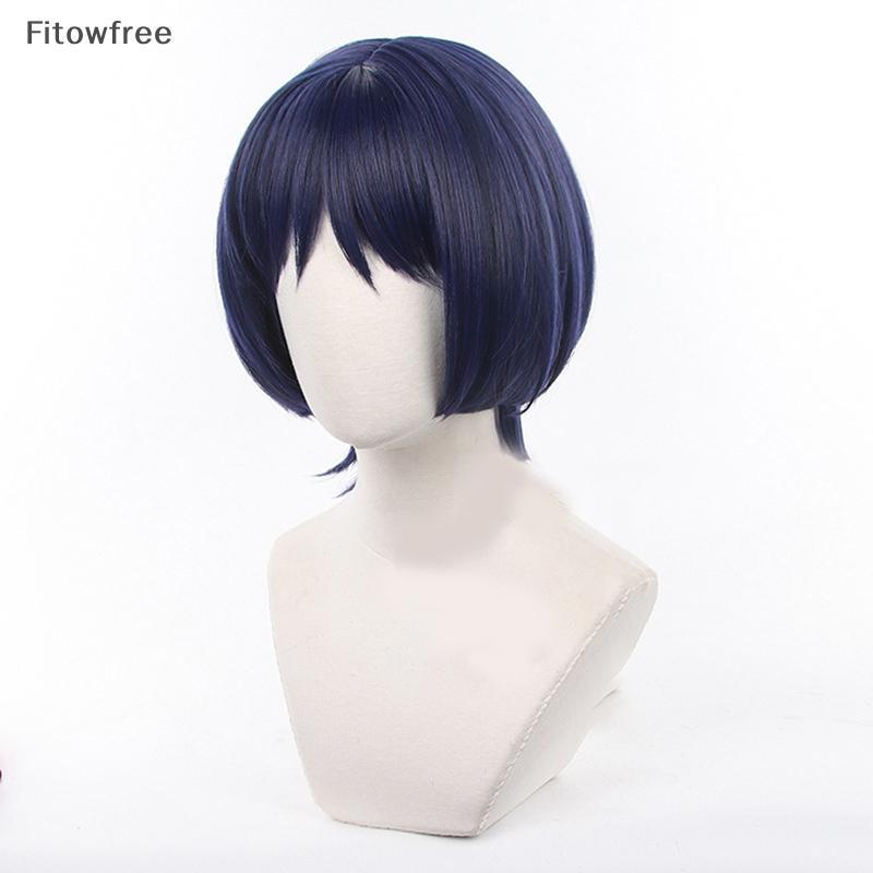 FITOW Genshin Impact Scaramouche Peruca Cosplay Pré Estilo Perucas Sintéticas Resistentes Ao Calor Halloween Para Anime