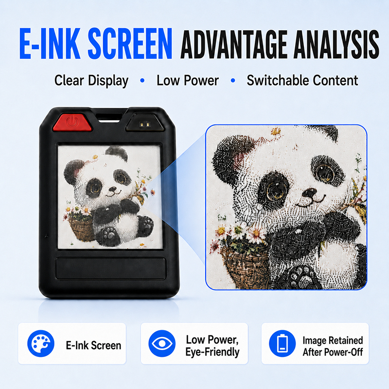 Etiqueta Anti-Perda Do Rastreador Bluetooth De Exibição De Tinta Eletrônica Personalizada Funciona Com Apple Find My And