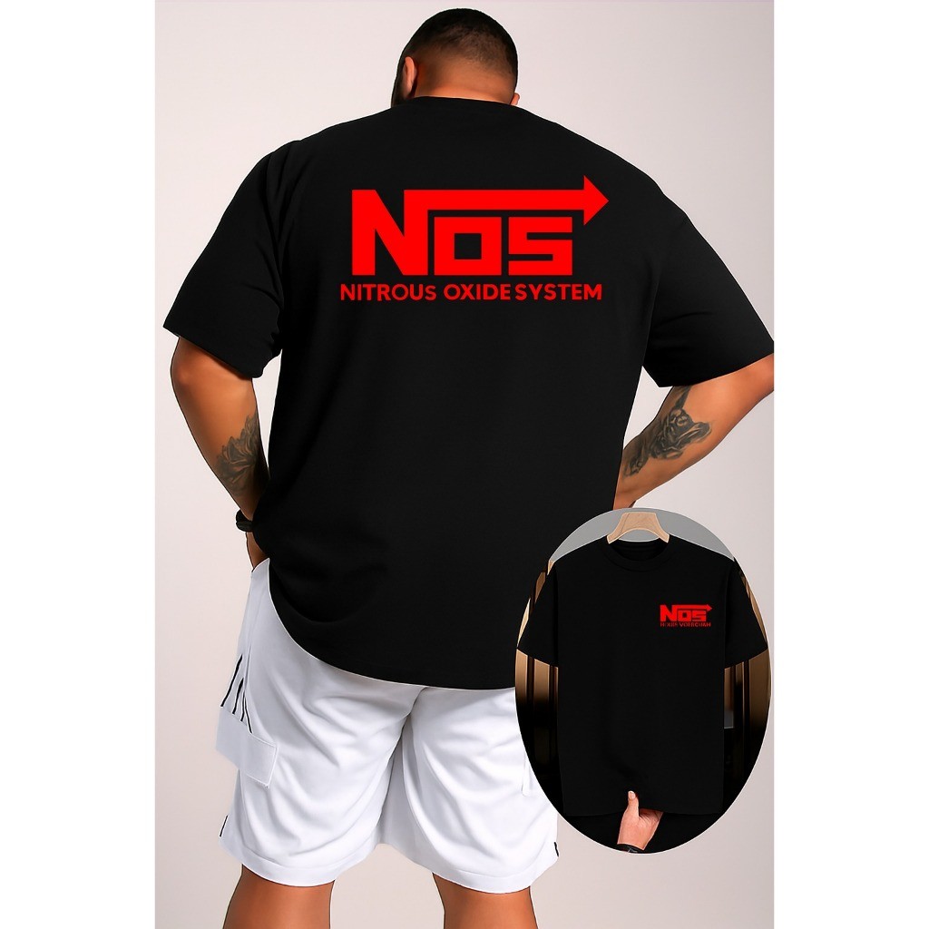 Camiseta Algodão Premium Streetwear Casual Basica Nos Oxide Nitrous Carros
