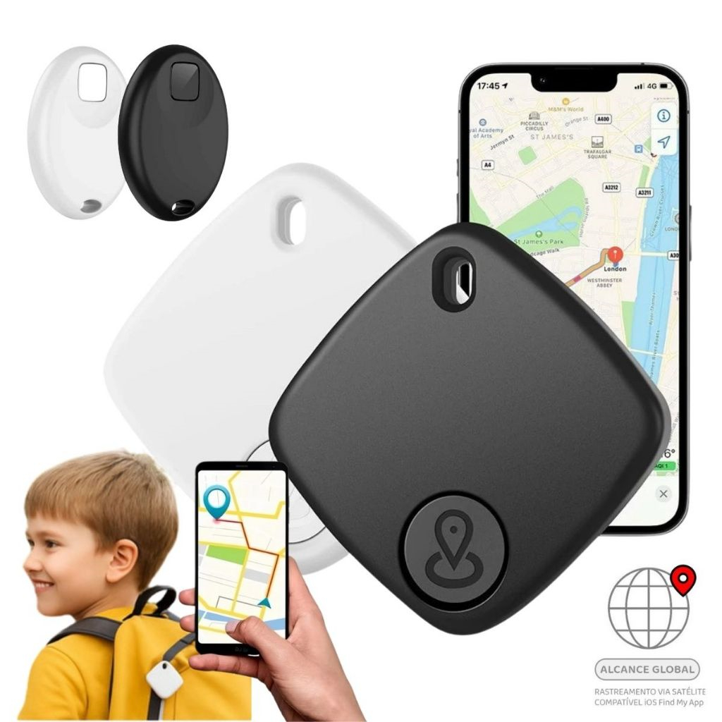 Rastreador Smart Tag Bluetooth Android Google Find Hub Localizador para Chaves Pets Malas