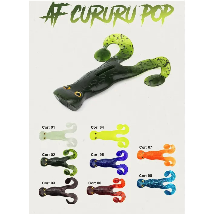 Kit com 2 Isca Artificial Soft  AF Cururu POP