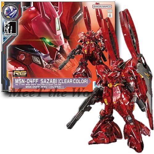 [RG] 1/144 MSN-04FF Sazabi [Clear Color] Mobile Suit Gundam: Char's Counterattack Color-Coded Model Kit SIDE-F Limited