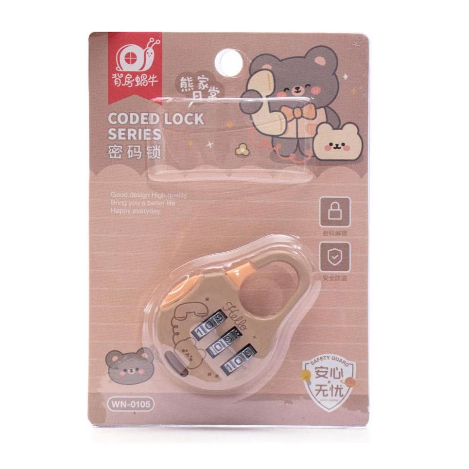 Mini Cadeado Senha Numérica / Coded Lock Series 3