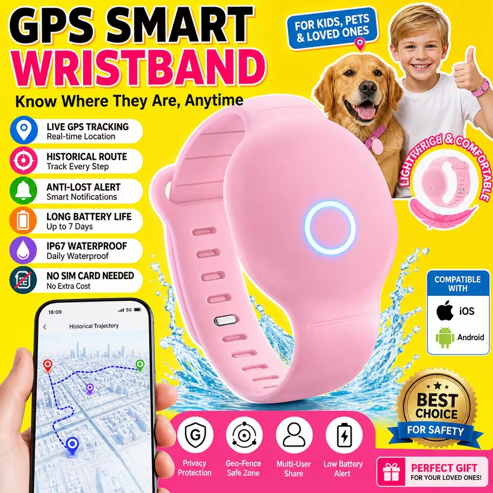 Nova Pulseira Infantil Rastreador Global à Prova d'Água Localizador Adequado para Sistemas Android e iOS Rastreador GPS