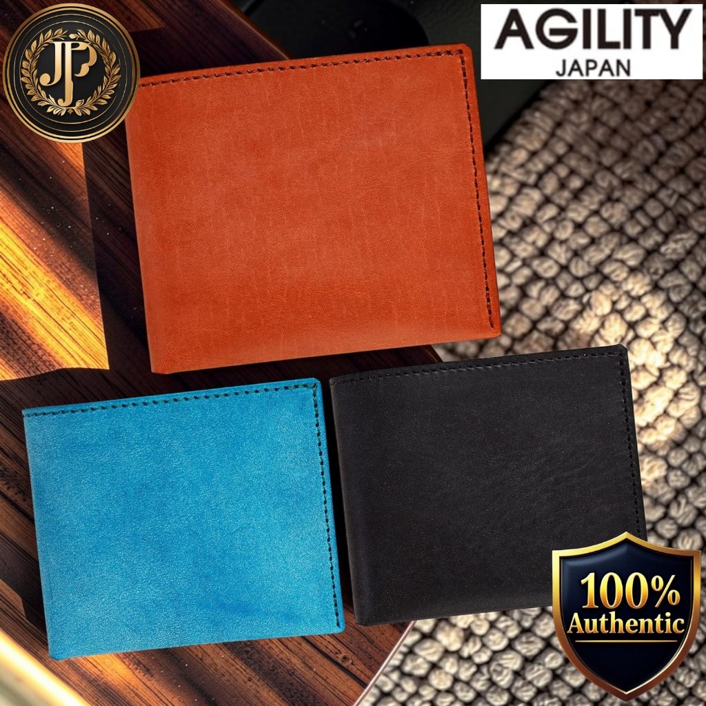 [AGILITY] affa Beck Slim Compact Bifold Wallet, Minimalist Genuine Leather, No Coin Pocket