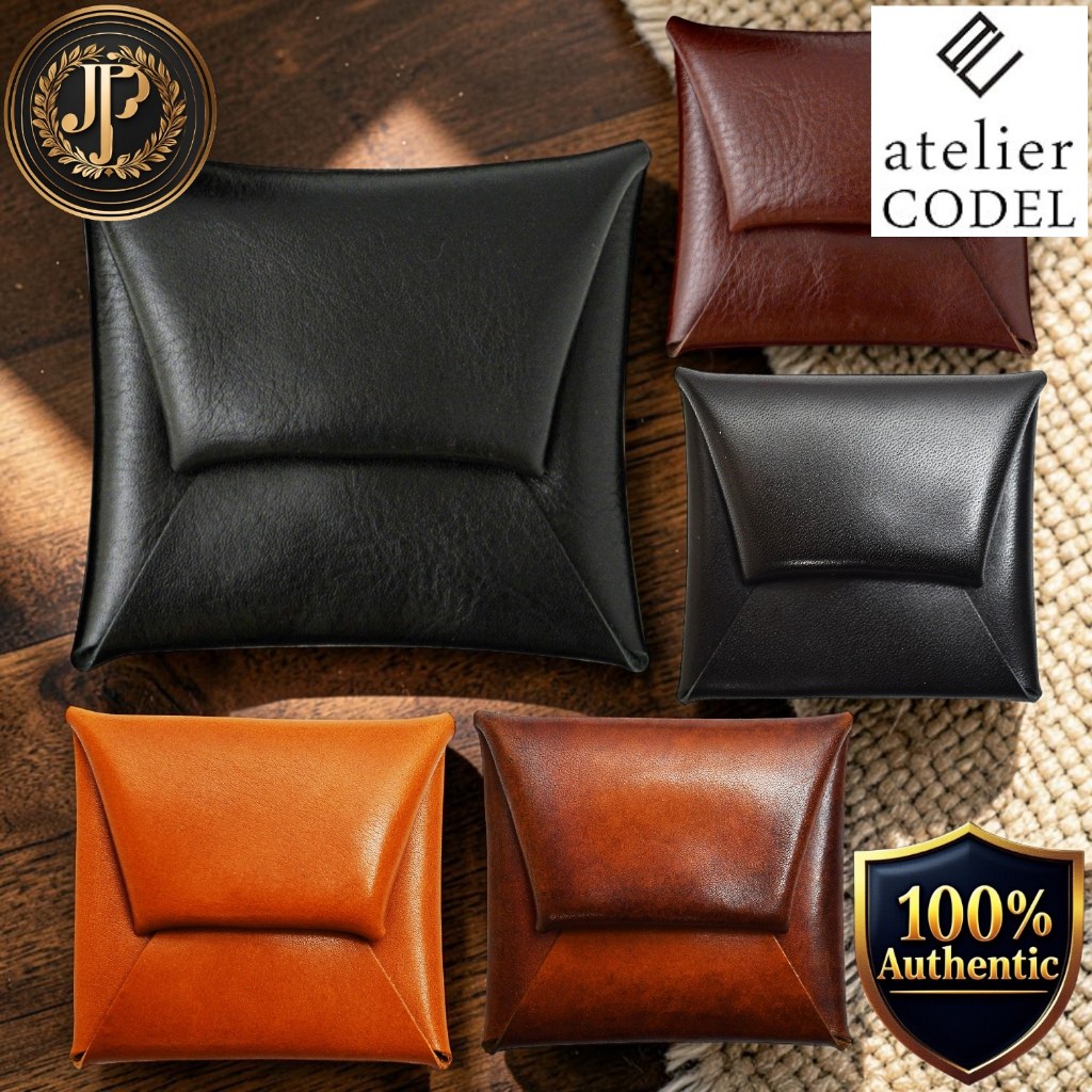 atelierCODEL Men’s Genuine Leather Coin Case, Made in Japan