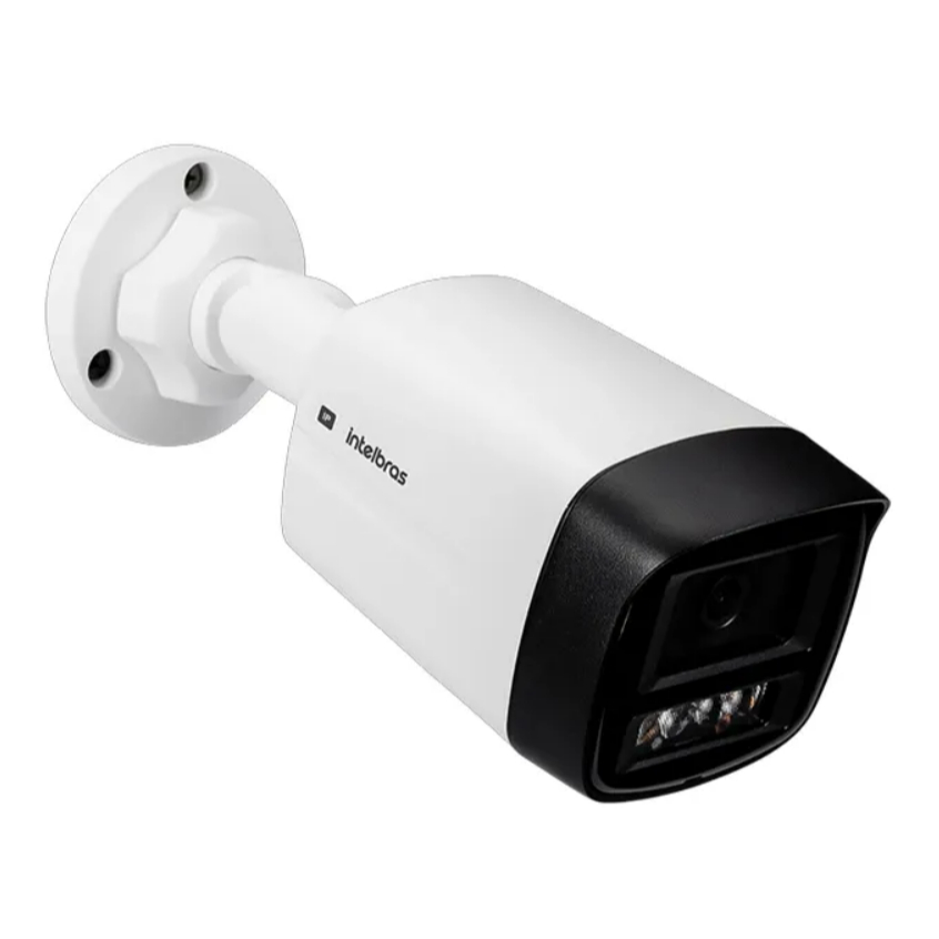 Câmera IP Intelbras Full Color Inteligente VIP 1220 FC+ Microfone Embutido Full HD 1080p 2MP