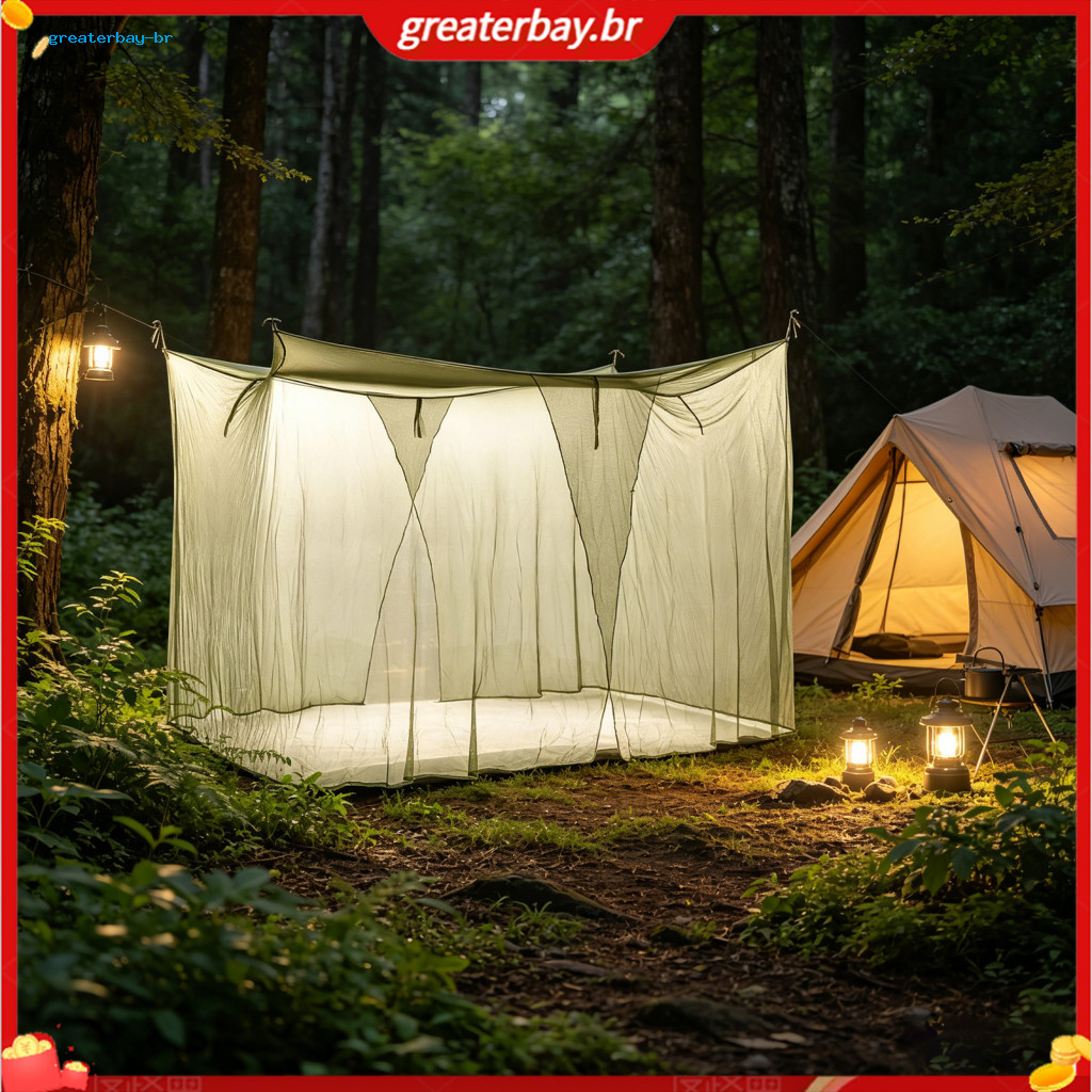 2 Pcs Mosquito Net for Bed with 4 Corner Hooks Side Openings Breathable Mesh Canopy for Camping Dormitory Home Outdoor T
