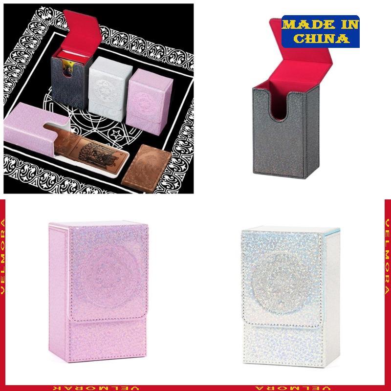 VEl Sun Tarots Box PU Storage Game Deck Holder Duradouro
