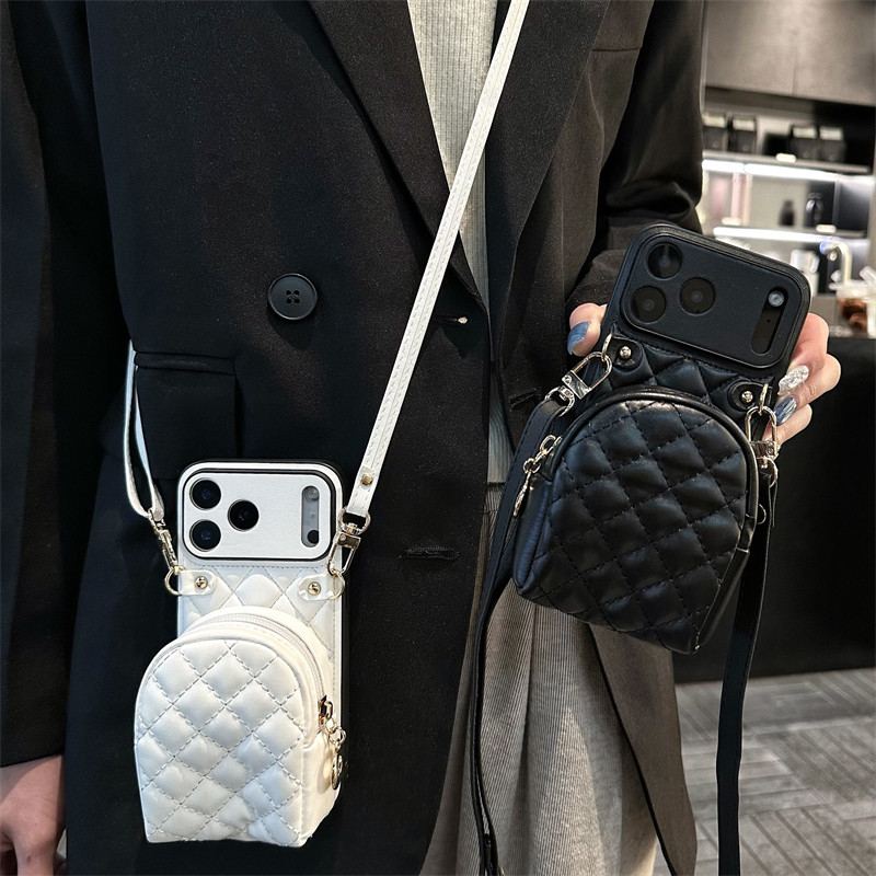 Yuehuang Xiaoxiang Style Diamond Card Coin Purse Adequado para Huawei mate80/70 Phone Case Crossbody Lanyard nova15Pro/1