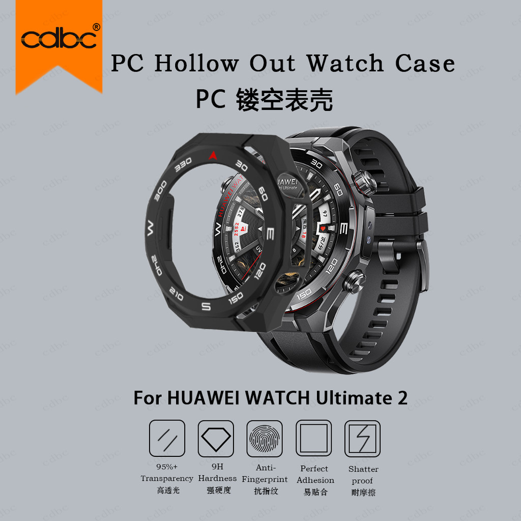 cdbc Hollow PC Hard Watch Case Para Huawei Ultimate 2 , Meio Envoltório Fino E Leve Capa Protetora , Anti-Riscos À Prova