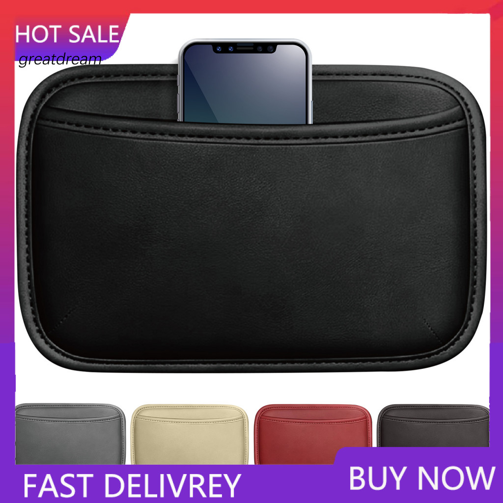 Car Seat Storage Box Bag Side Pocket Organizer Leather Mini for Auto Door Console Phone Pen Holder Pouch Vehicle Gap for
