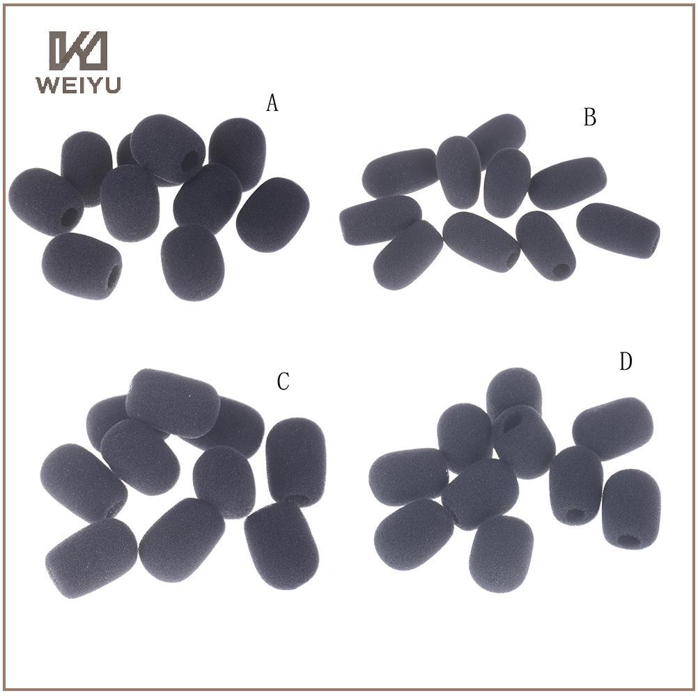 WEIYU Novo 10 Pcs Microfone Headset Grill Pára-Brisas Esponja Espuma Bla Mic Cover BR