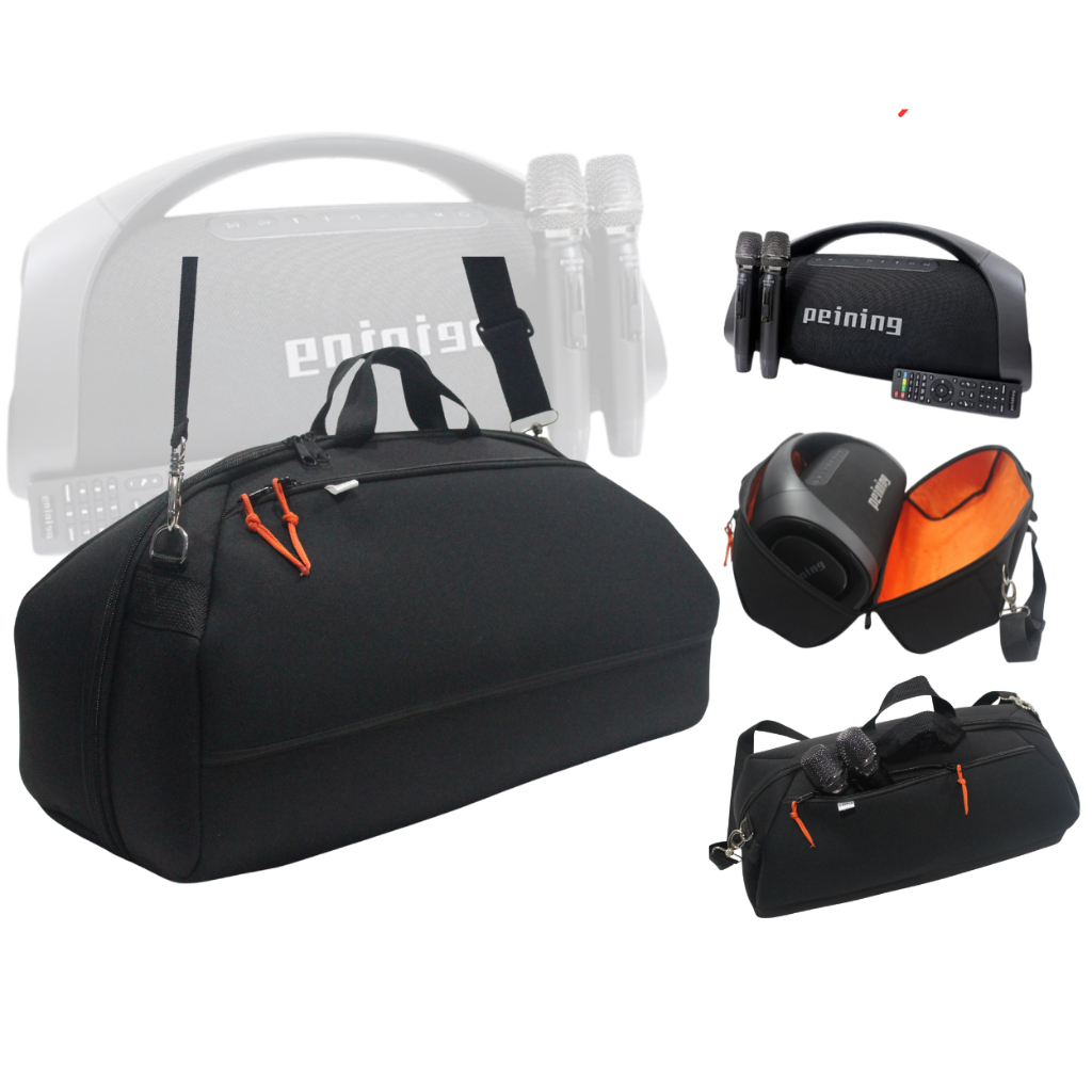 Capa Case Bolsa  Para Caixa De Som Peining X73 - Bag C/ Bolso P/ 2-mic - Impermeàvel Anti Impacto