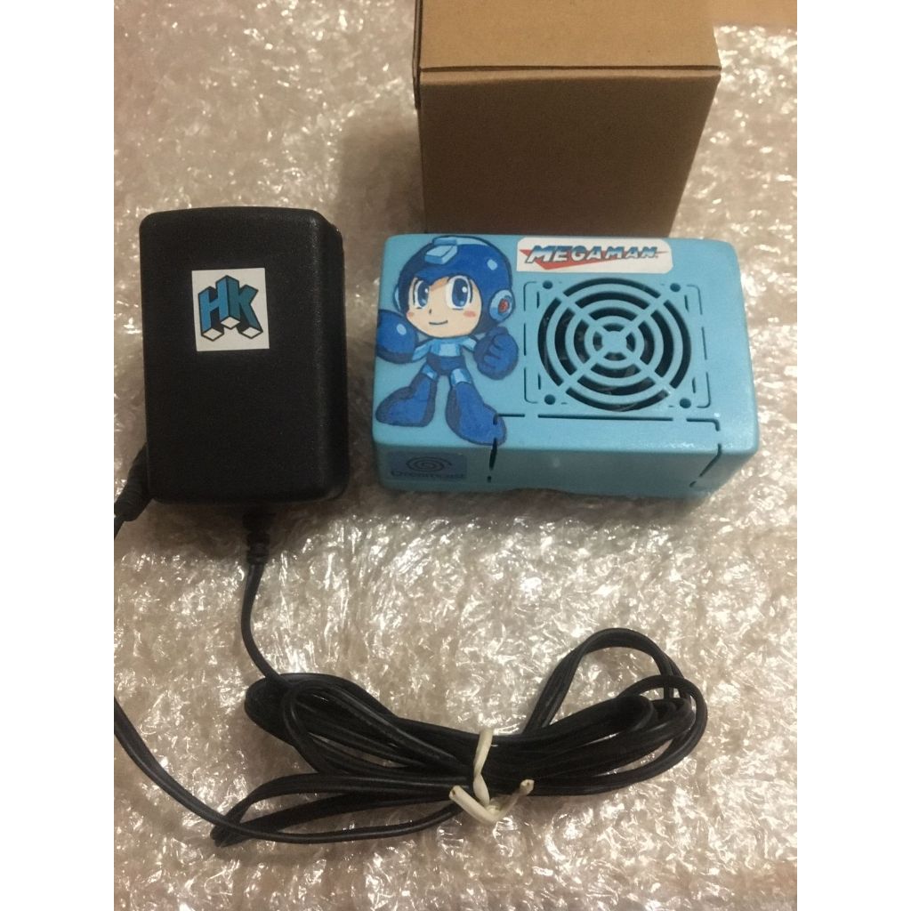 ODROID C4 (S905X3) Placa de Emulação RARA | Case Custom Mega Man 3D (Pintura à Mão) | 64GB EmuELEC