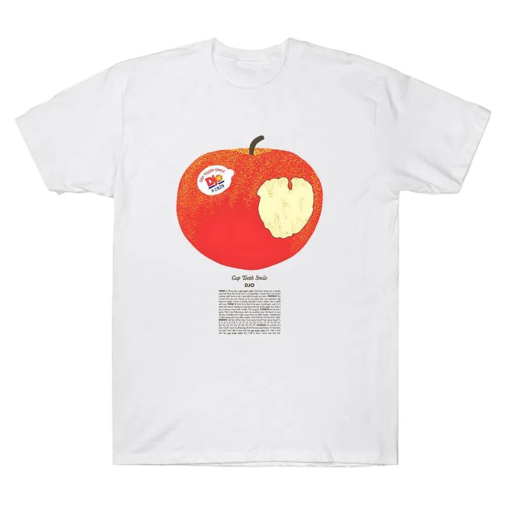 Apple T-Shirt Funny Cartoon Graphic T Shirts Women Short Sleeve Men Tops High Quality Cotton T Shirt Unisex Creative